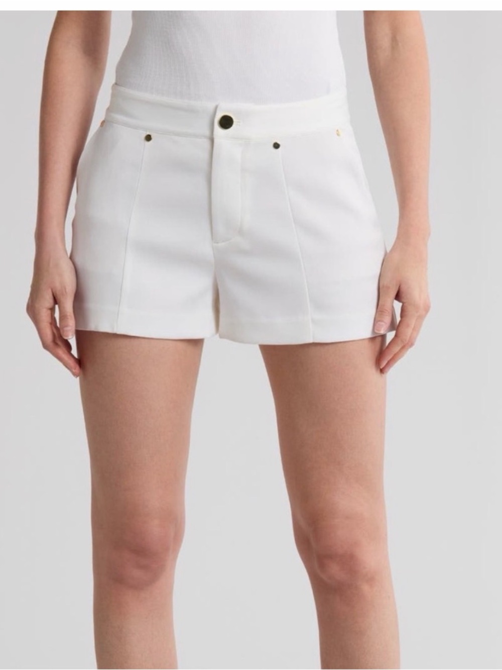 Alice + Olivia Tommie Shorts in Off White
